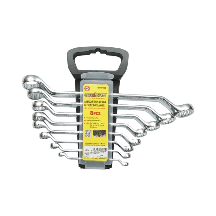 Set chei inelare 6-22mm Cr-V 8 piese Crownman