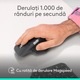 Mouse Wireless Logitech MX Master 4, Silent, USB, BT, Graphite