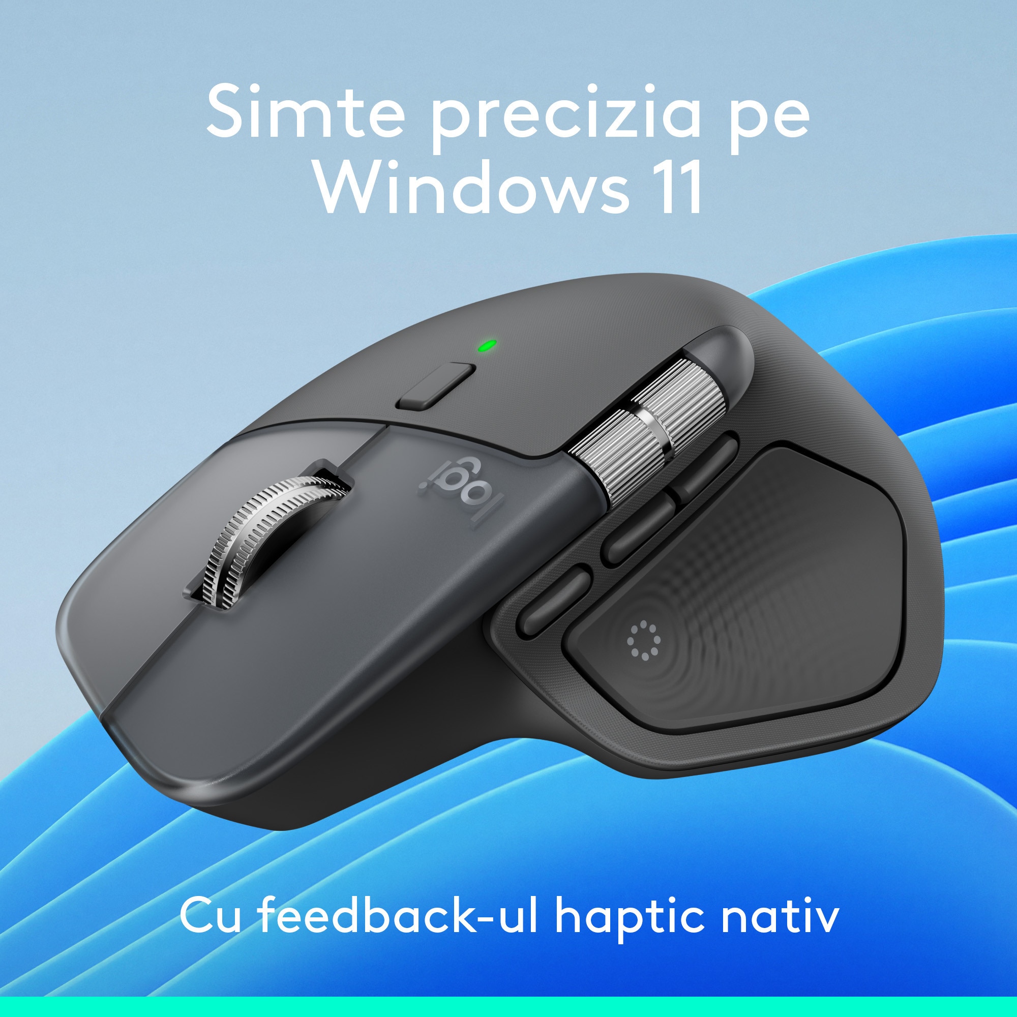 Mouse Wireless Logitech MX Master 4, Silent, USB, 8000 dpi, BT