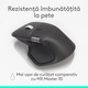 Mouse Wireless Logitech MX Master 4, Silent, USB, BT, Graphite