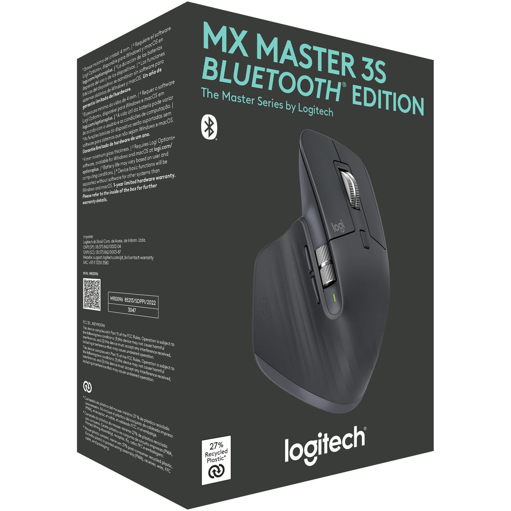 Mouse Wireless Logitech MX Master 3S Performance, Silent