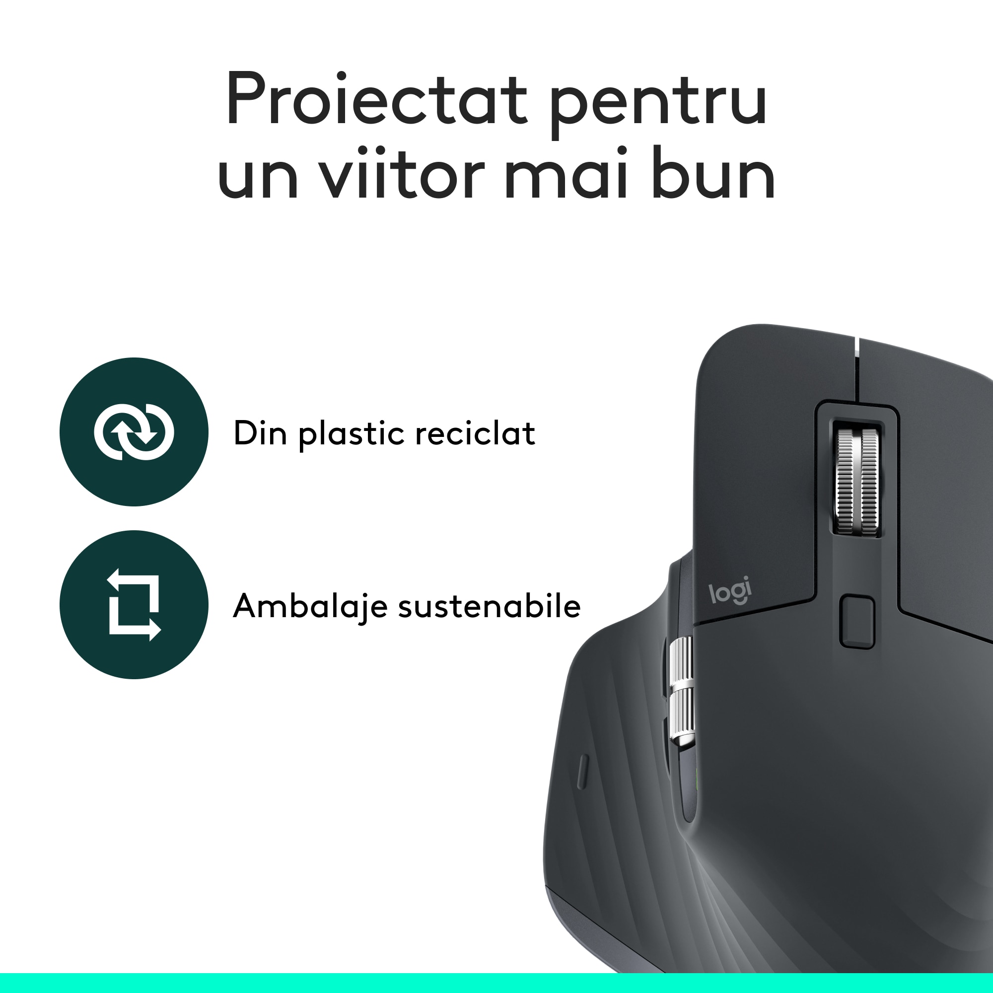 Mouse Wireless Logitech MX Master 3S Performance, Silent