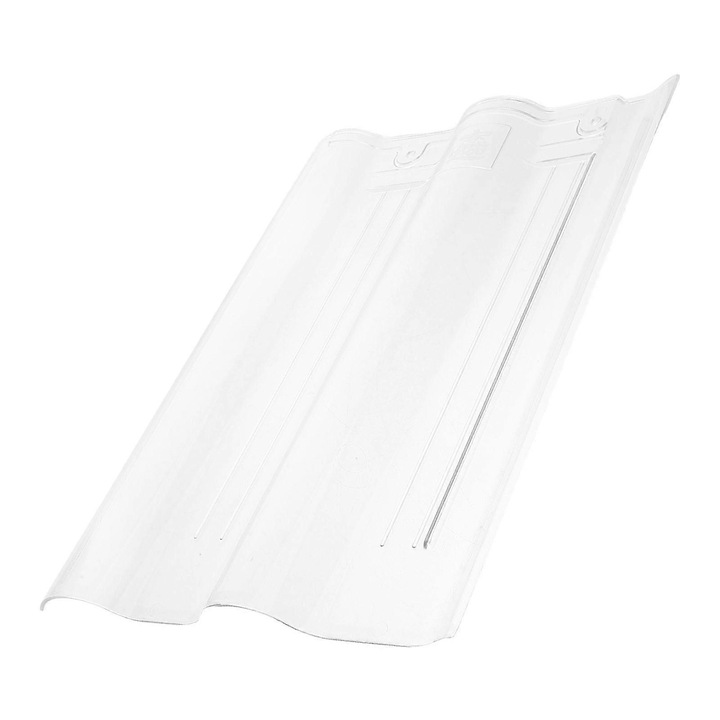 Placa de acoperis transparenta din plastic, impermeabila, 40x30x2cm