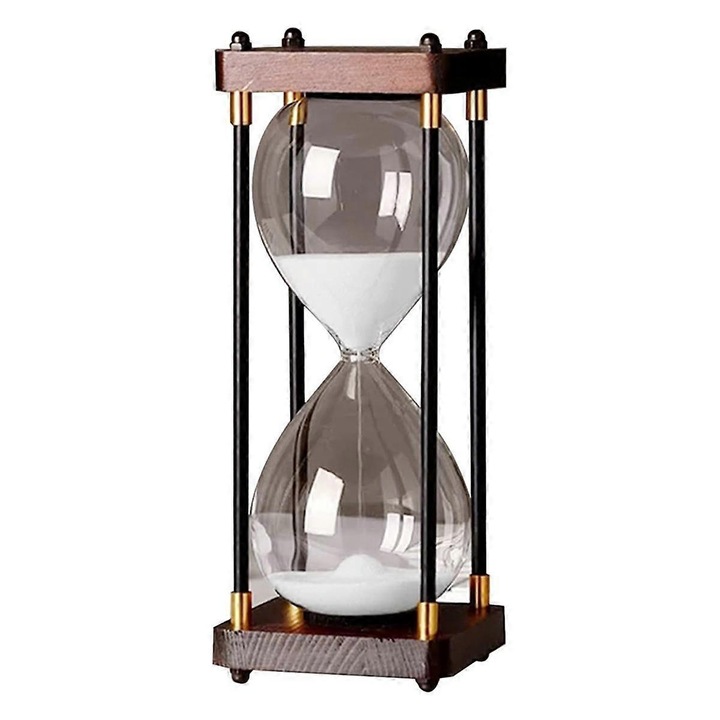 Nagyméretű 60 perces homokóra, egyedi design, szivárvány üveg, ajándék, otthoni, irodai dekorációhoz, 1x1x30cm