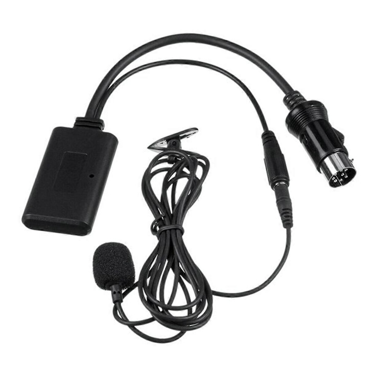 Adaptor audio Bluetooth 5.0 cu microfon, cablu AUX, pentru KCM-123B M-BUS, negru