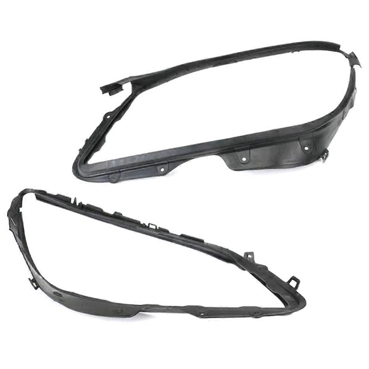 Set 2 bucati garnituri capac faruri, negru, pentru W204 2008-2011