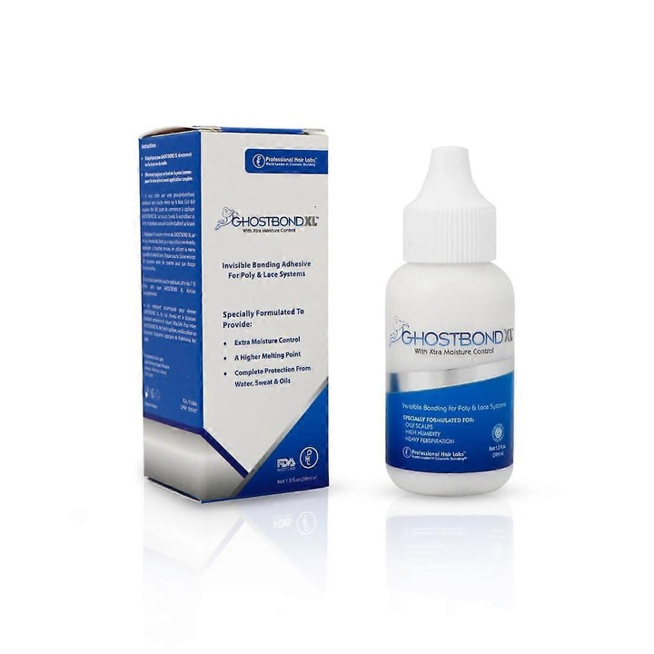 Adeziv pentru peruca Ghostbond XL, rezistent la apa si ulei, pentru scalpuri uleioase, 1.3oz