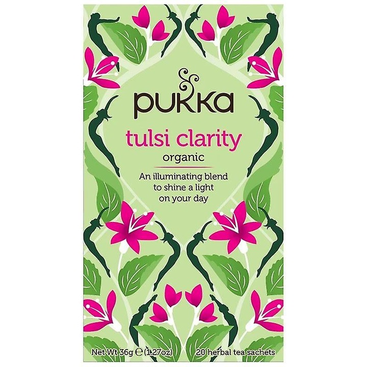 Pungi de ceai Pukka Tulsi 80 bucati, fara plastic, ecologica