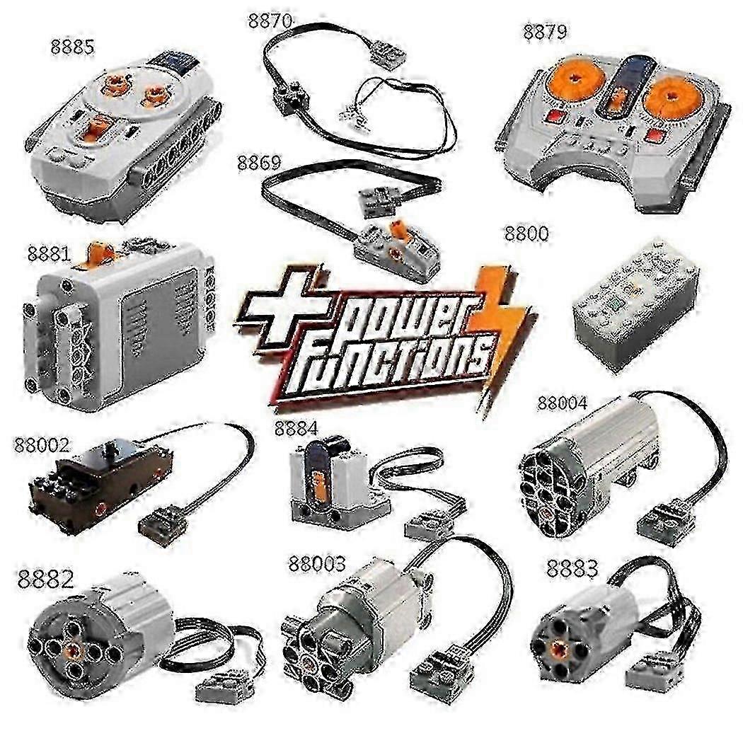 ۶ৎページ Set de piese Power Functions pentru Lego Technic, 3 motoare, cutie