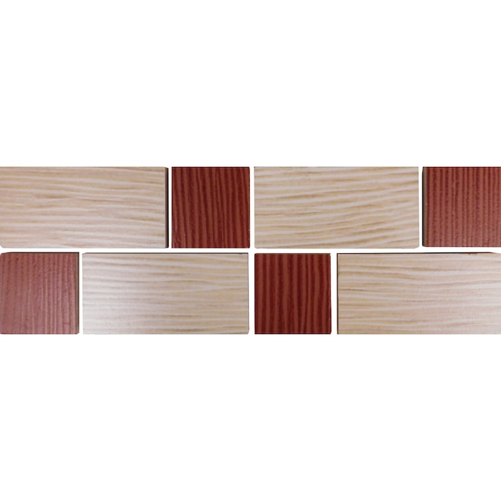 Brau decorativ faianta baie / bucatarie Wenge Multi Cherry, 8 x 25