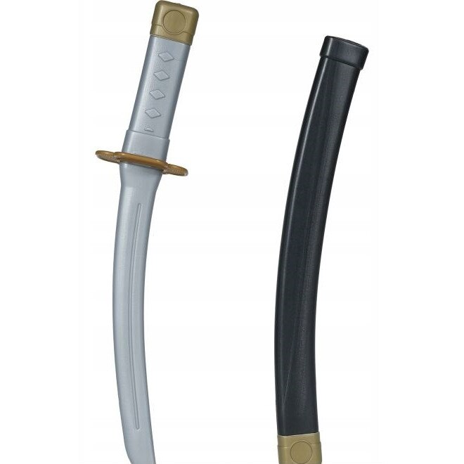 Set Accesorii Ninja, Guirca, Nunchak, Katana, Shuriken x2