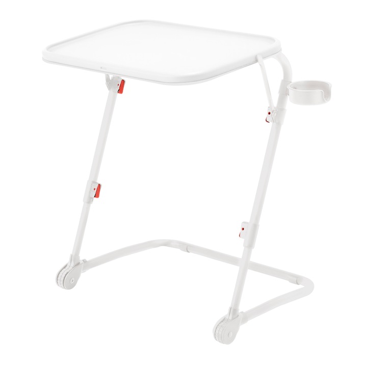 Малка масичка за кафе FurnitureR® 53×37.5 см Бяла