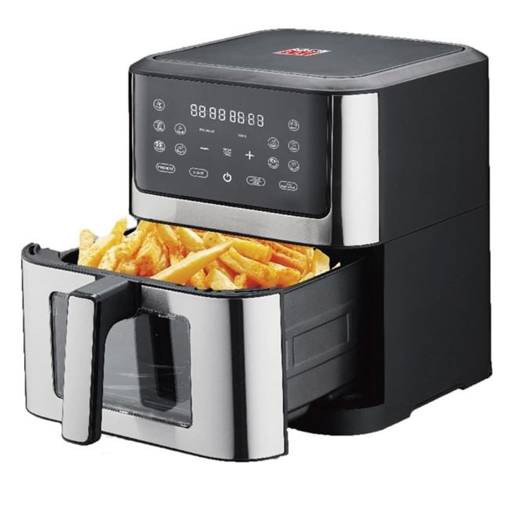 Friteuza cu Aer Cald Air Fryer 1800W cu Recipient de 8L & Ecran Tactil LED