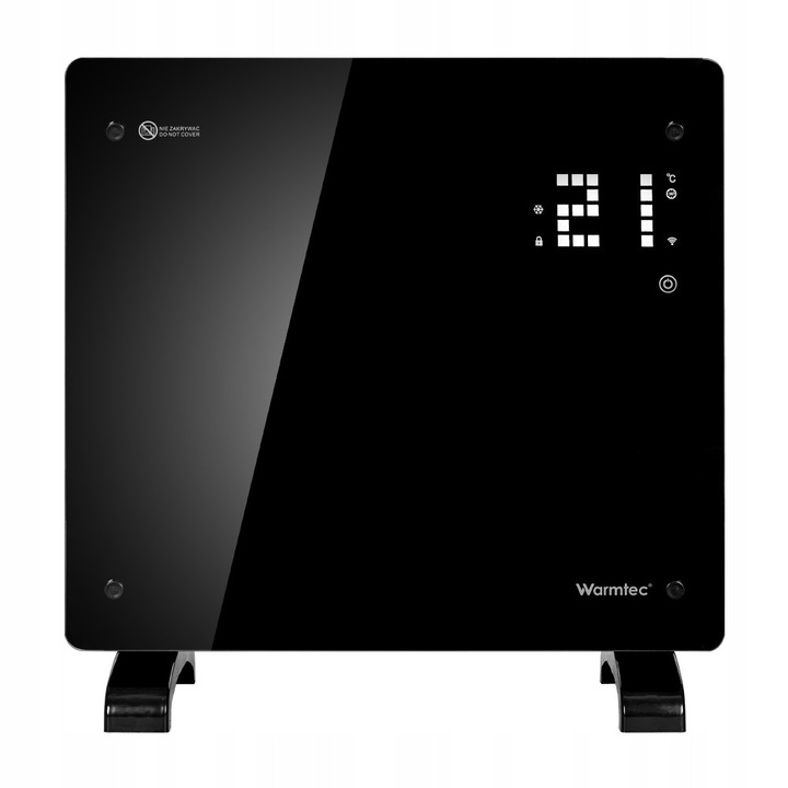 Convector electric Warmtec EGW-10C, 1000W, montare pe perete sau portabil, control WiFi, 52x47x7.5cm