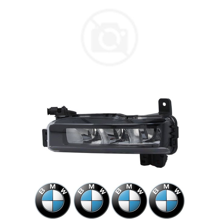 Lampa Proiector Dreapta BMW Seria 1 din 2004-2019, Auto, Tip bec LED, Depo, 4 Stickere auto cu BMW