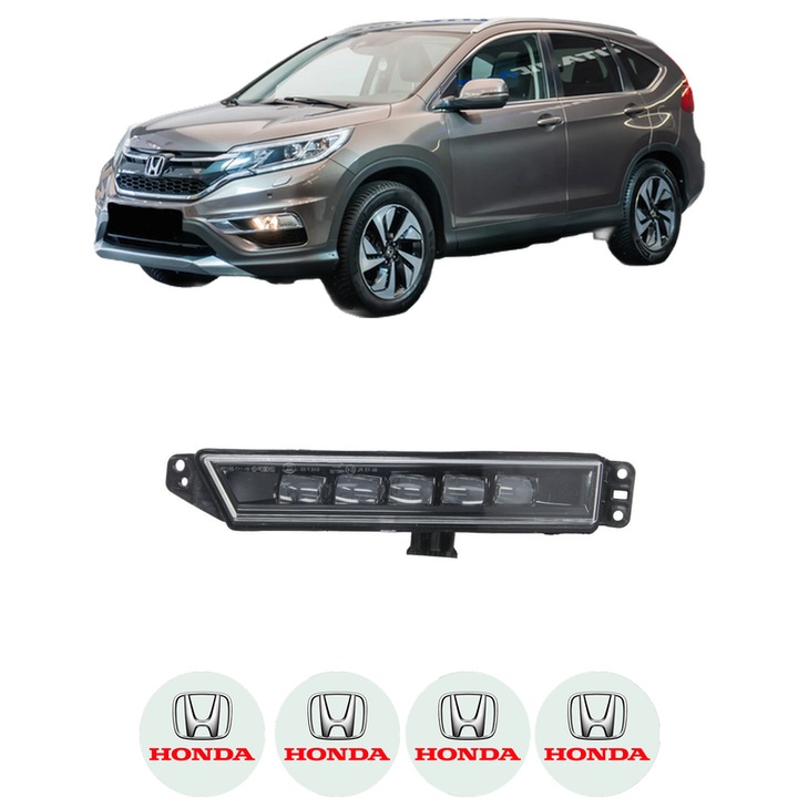 Lampa Proiector Stanga HONDA CR-V V (RW_, RT_) din 2016-2023, Auto, Tip bec LED, Depo, 4 Stickere auto cu HONDA