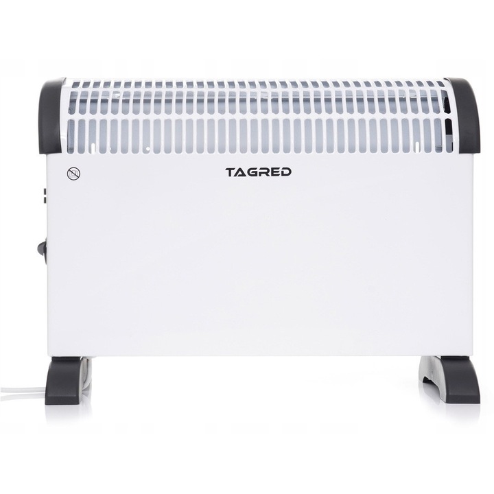 Convector electric Tagred TA900 2000W, termostat, protectie la supraincalzire, 53.5x20x39cm