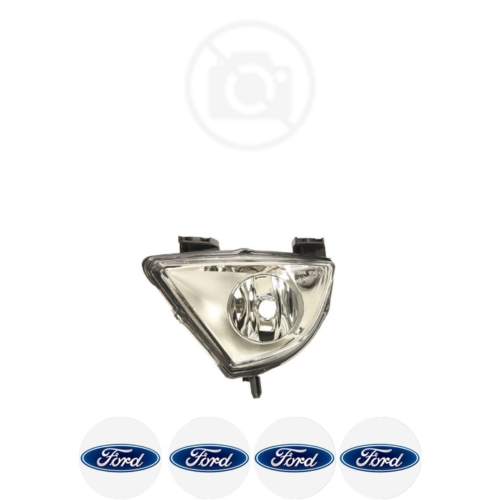 Lampa Proiector Stanga FORD FIESTA din 1995-2021, Auto, Tip bec H11, Depo, 4 Stickere auto cu FORD