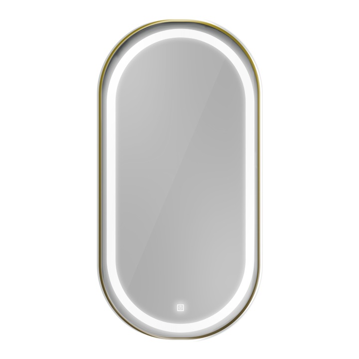 Oglinda baie cu LED si buton touch, A-01, 60x120 cm