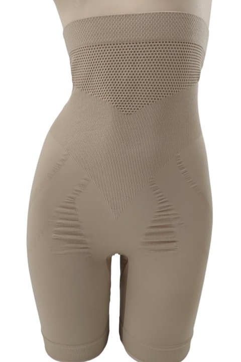 Alakformáló rövid leggings push-up hatással 1149 bézs 120870, Bézs, One Size