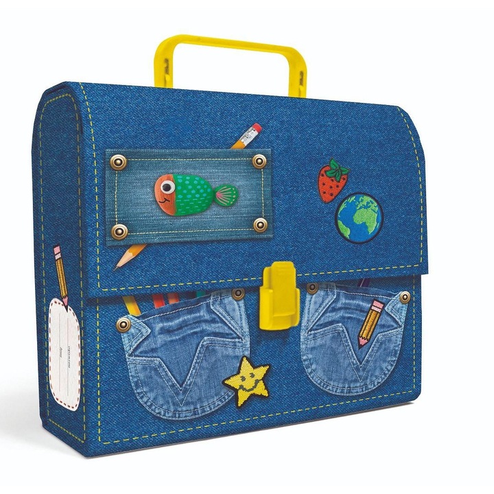 Образователен куфар WSiP, комплект за 1-3 клас, съдържа учебни материали, многоцветен, 30x45см