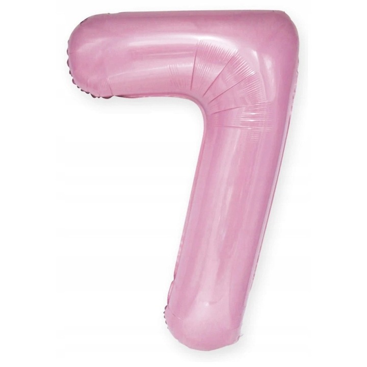 Fólia lufi, PARTYPAL, 7-es szám, pasztell rózsaszín, 100 cm