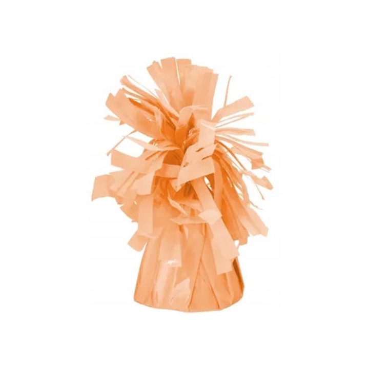 Тежест за балони с хелий, Парти деко, оранжев, 7см, комплект 1 бр.