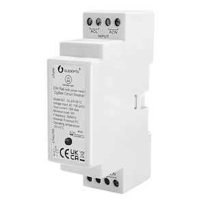 Releu inteligent Gledopto GL-DR-001Z, ZigBee 3.0, 16A, cu contor de putere, compatibil Philips Hue, Tuya, Alexa, SmartThings