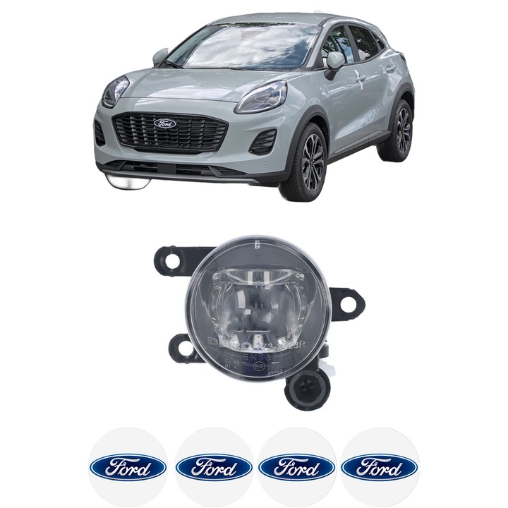 Lampa Proiector Dreapta FORD PUMA (J2K, CF7) din 2019-2021, Auto, Tip bec LED, Depo, 4 Stickere auto cu FORD