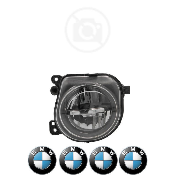 Lampa Proiector Stanga BMW Seria 5 din 1987-2020, Auto, Tip bec LED, Depo, 4 Stickere auto cu BMW