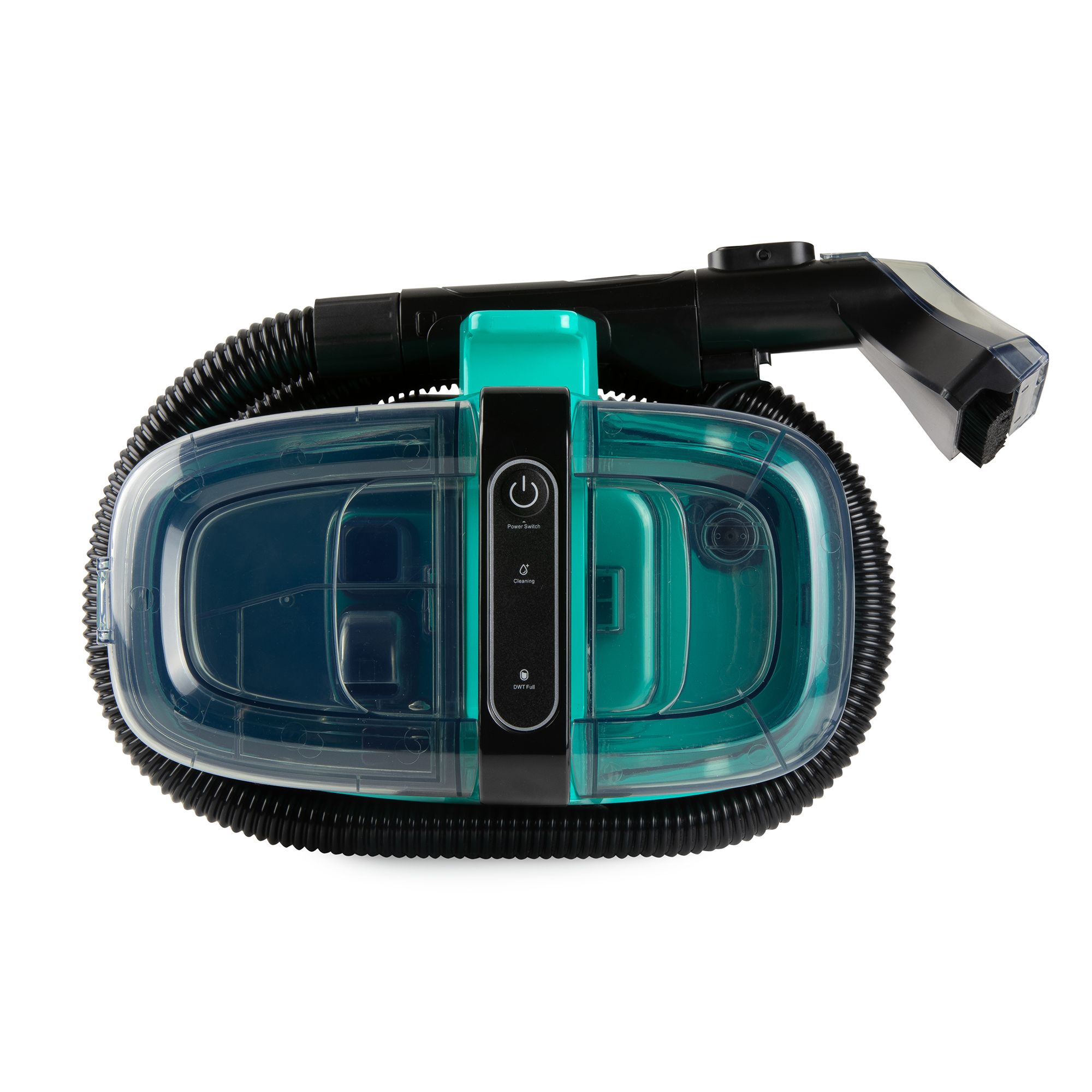Aparat de curatat cu apa multifunctional DOMO, pentru covoare/tapiterie/canapele/masina, curata eficient petele, functie pulverizare apa, rezervor 1.1 litri, protectie anti-stropi IPX4, usor de folosit si curatat, verde