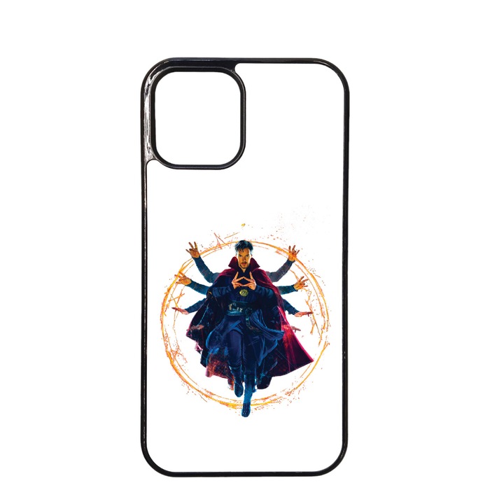 Husa telefon, Doctor Strange, silicon, neagra, pentru Iphone 12 / 12 pro