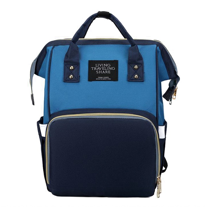 Geanta tip Rucsac Multifunctional, 40x25 cm, Albastru - Bleumarin - GRM-02