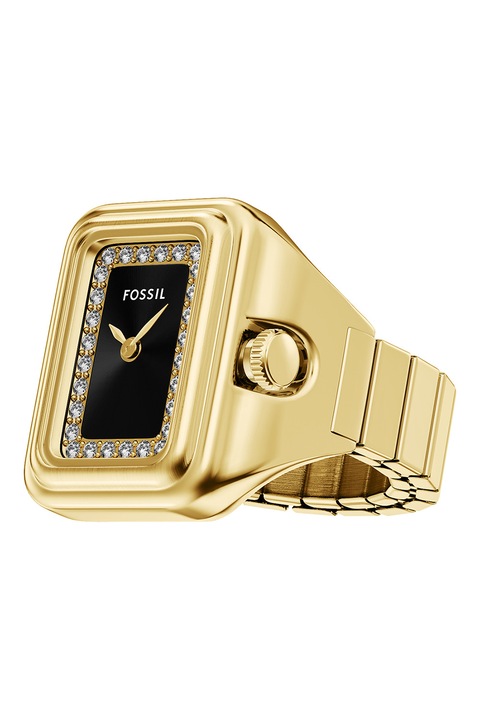 Fossil, Часовник-пръстен от неръждаема стомана, Златист