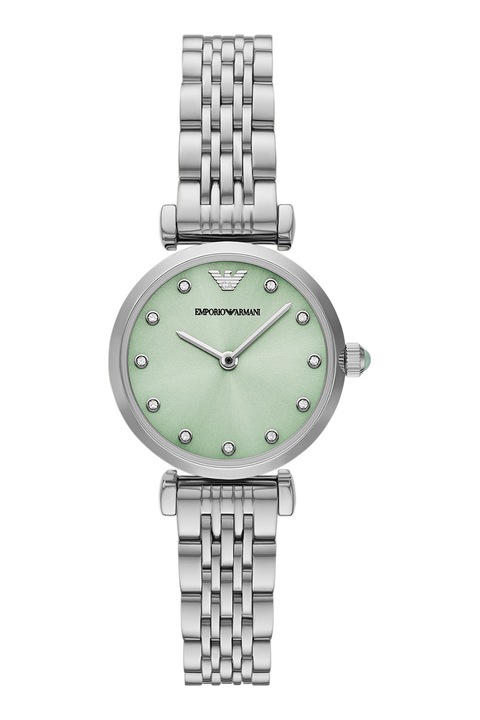 Emporio Armani, Kvarc karóra logós számlappal, Ezüstszín