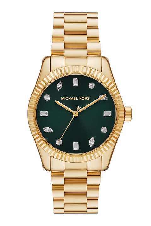 Michael Kors, Ceas de otel inoxidabil cu cristale, Auriu