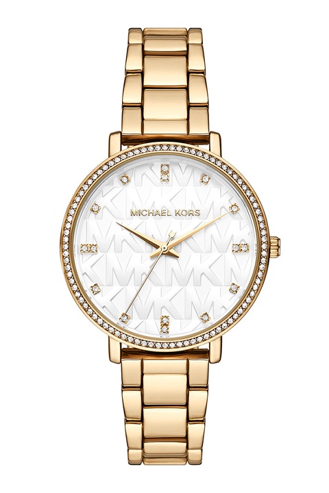 Michael Kors, Ceas de otel inoxidabil cu cristale, Auriu