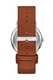 Skagen, Часовник с кожена каишка и кварц, Сребрист, Кафяв