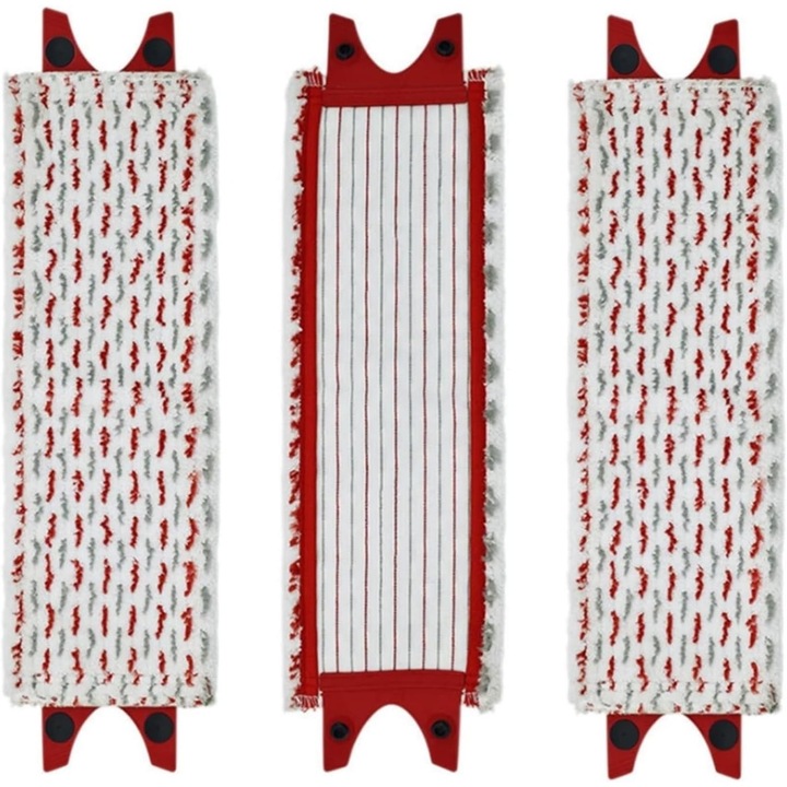 Husa mop 51x14cm, set 3 bucati, microfibra, compatibila cu Vileda Ultramax XL, multicolor