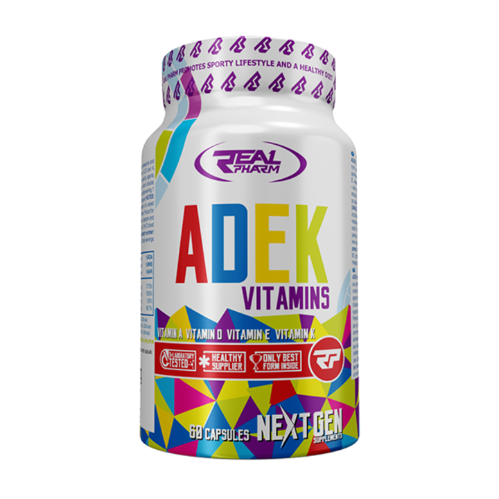 Komplex Vitamin, Real Pharm, ADEK, 60 kapszula