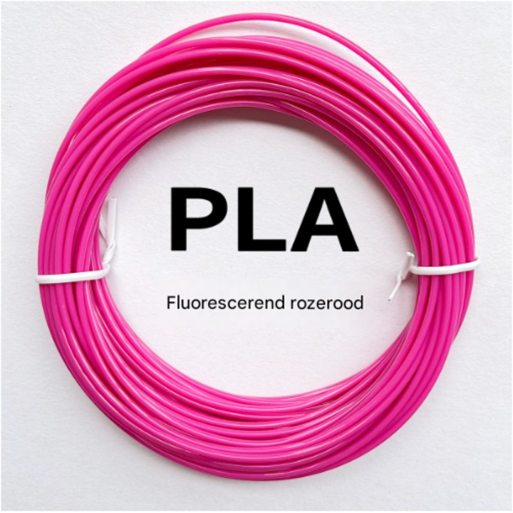 Filament 3D, 1.75mm, PLA, roz fluorescent, 10 metri