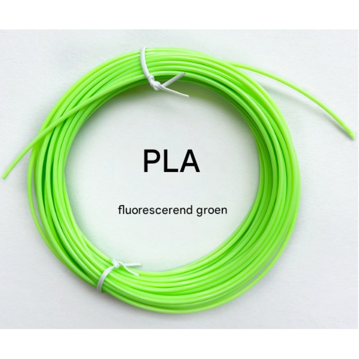 Filament PLA fluorescent verde, 1.75mm, 10 metri, consumabile 3D