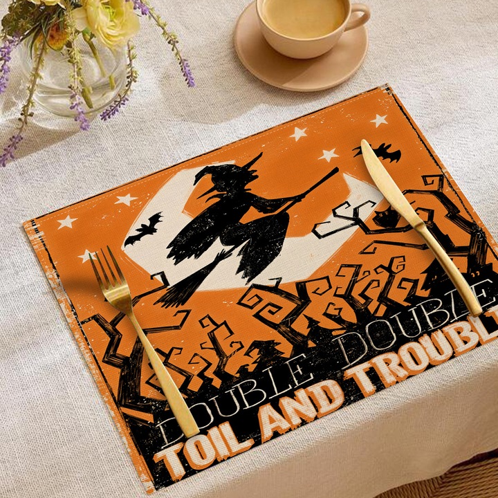 Set de servete si naproane Halloween, decorative, 35x45cm, multicolor