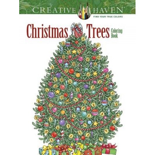 Creative Haven Christmas Trees Coloring Book, Barbara Lanza (Author)