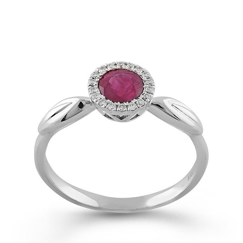 Inel Deruvo Aur 18k Diamante, Rubin, 54 R30379-W