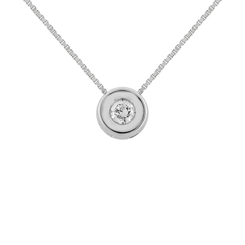 Pandantiv cu Lant Aur 18k Diamant Bibigi Punto Luce, 45 CLH0002B04-W