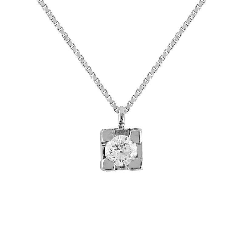 Pandantiv cu Lant Aur 18k Diamant Bibigi Punto Luce, 45 CLH0001B06-W