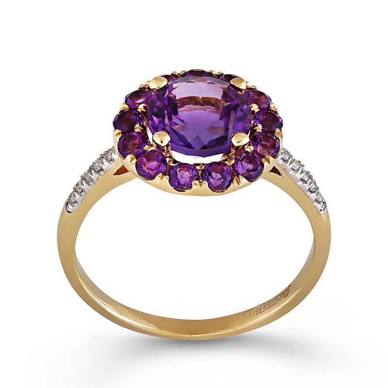 Inel Deruvo Aur 18k Diamante, Ametiste, 52 R31999-Y