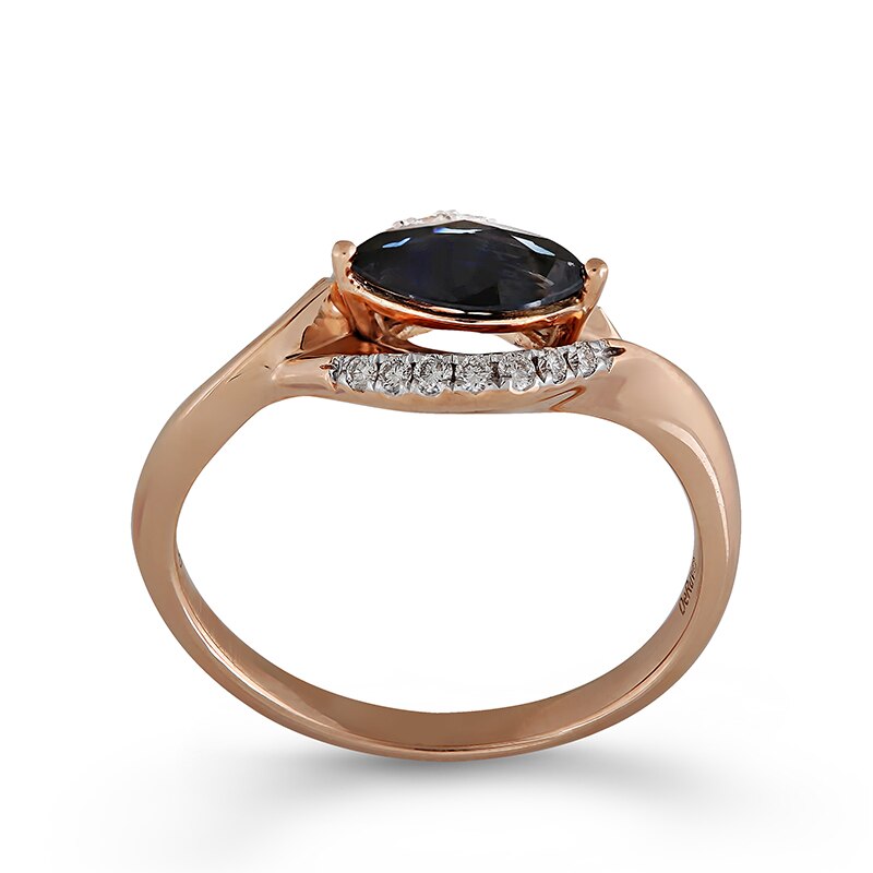 Inel Deruvo Aur 18k Diamante, Safir, 53 R31103-R