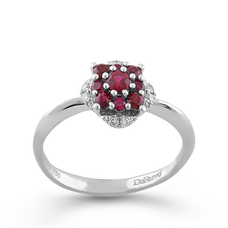 Inel Deruvo Aur 18k Diamante, Rubin, 55 R30833-W